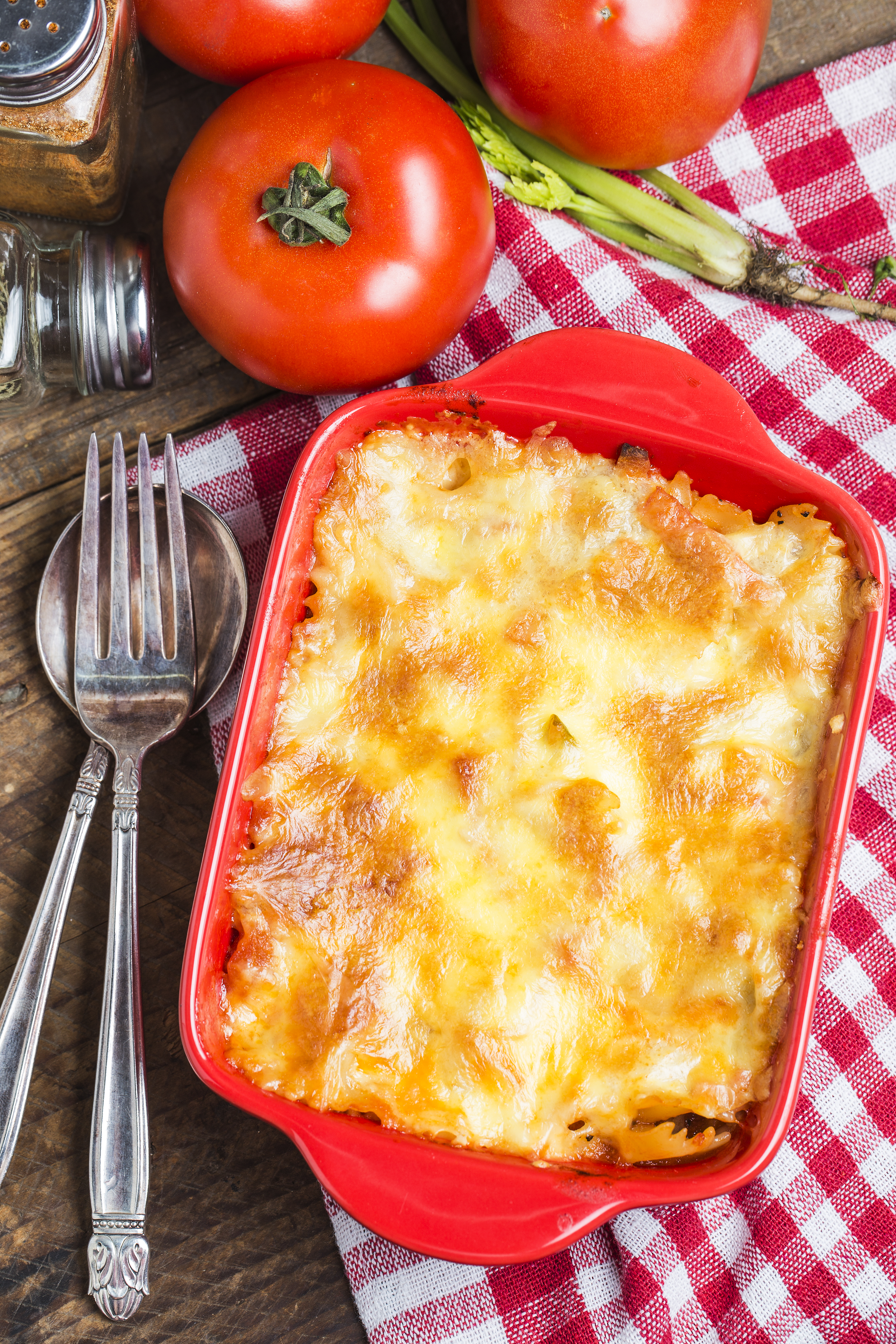 Macarrão gratinado