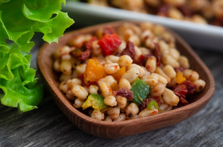 Salada de grão de bico